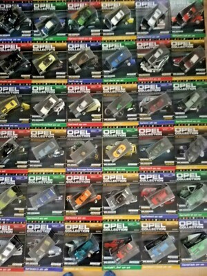 Opel Collection Eaglemoss Designer-Serie Inkl. Heft Nr. 1-140 Auto Modelle 1:43