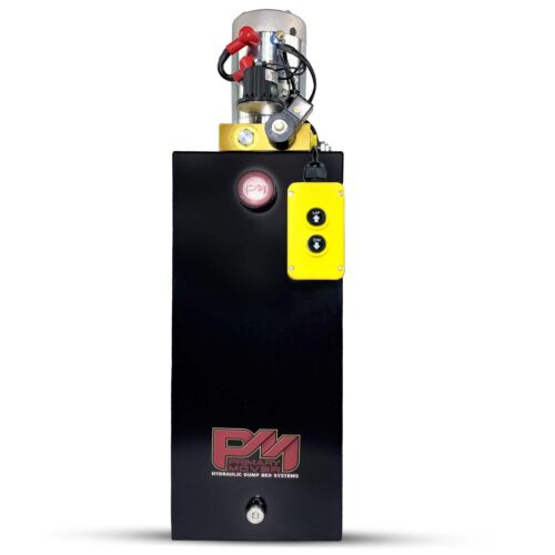 Primary Mover 12V Single-Acting Hydraulic Pump - Steel Reservoir