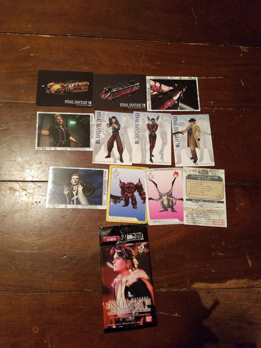 FF8 Card Lot Final Fantasy 8 FFVIII BANDAI Cardass Triple Triad