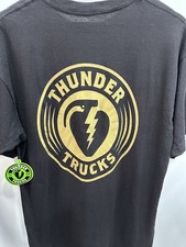 Thunder Truck Co Black Rear Logo T-Shirt Size L
