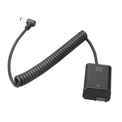Decoded NP-FW50 Dummy Battery DC Coupler Cable for Sony A6500 A6400 A6300 A5100