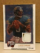David Garrard 2008 UD Football Heroes 2 Color Game Used Jersey Patch #13/25 SP
