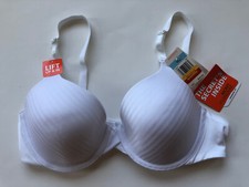 NWT Warner  s The Secrets Inside Underwire Bra 1381P White 34C