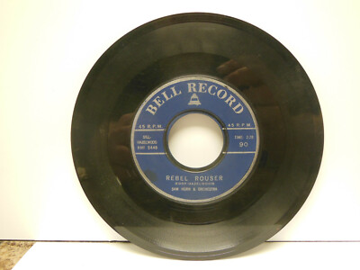 SAM HORN: REBEL ROUSER, ED VCEE: STUPID CUPID, 45 RPM. VG