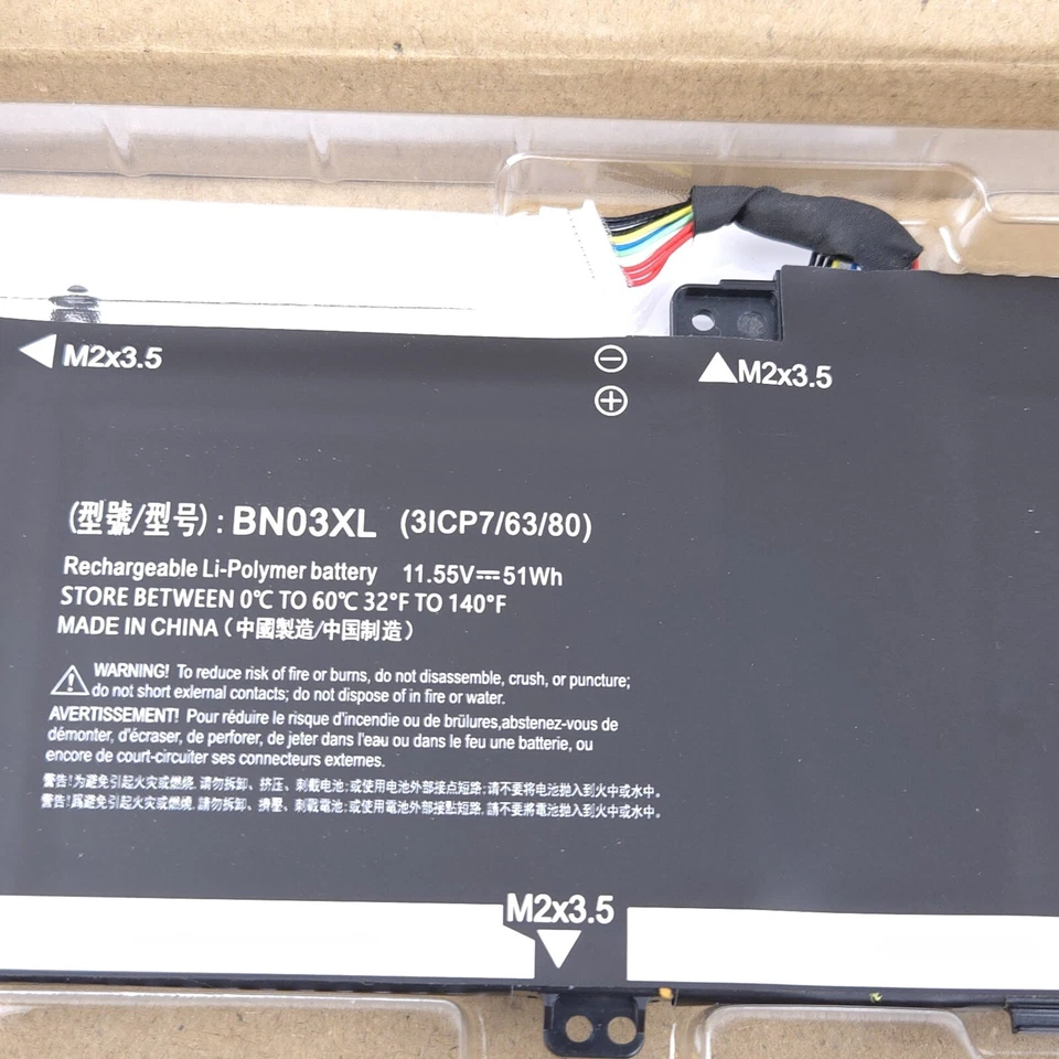 Nueva batería BN03XL para HP Envy x360 15m-ee013dx HSTNN-OB1O L76965-AC1 L77034-005 Foto 2 de 3