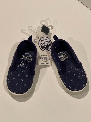 NWT Paisley Floral Toddler Slip-On Loafers Slippers Shoes by OshKosh B’gosh - Picture 1 of 8