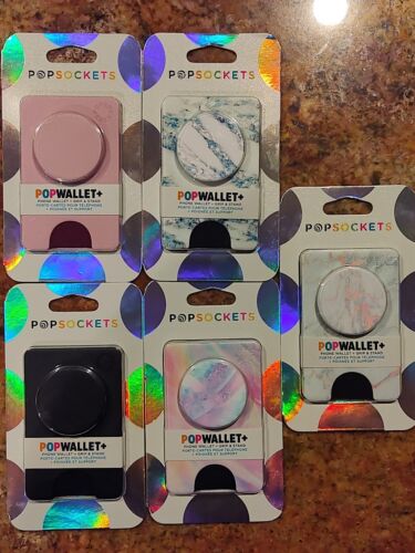 Popsockets PopWallet ~ Phone Wallet + Grip & Stand. 23-spl4 - Picture 1 of 7