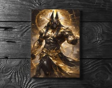 Anubis Egyptian God Art Poster Print - No Frame