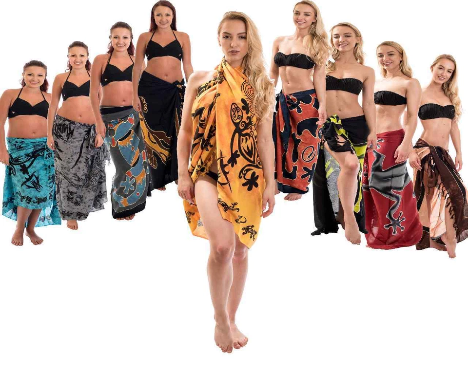 68 Modelle Sarong Pareo Wickelrock Strandtuch Handtuch Wickelkleid Lunghi Dhoti - Bild 3 von 3