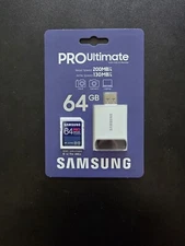 Samsung PRO Ultimate UHS-I SDXC Memory Card W/ USB Card Reader