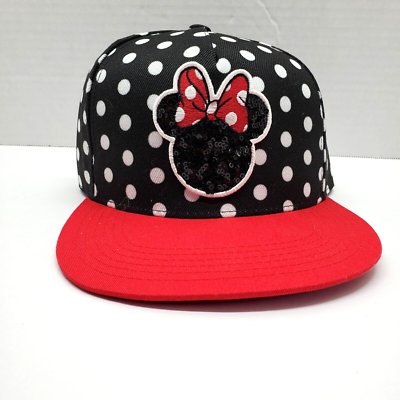 Disney Minnie Mouse Bow Hat Snapback Polka Dot Black, White  display picture 3