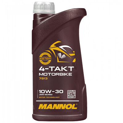 Motoröl Motor Öl MANNOL 10W-30 4-Takt Motorbike 1 Liter für Honda Peugeot Yamaha