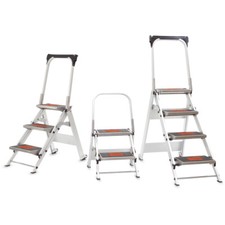 Little Giant Safety Steps with Handrail - 2, 3 & 4 Tread - Foldable - Free Del