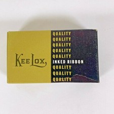  NOS Vintage Kee Lox Quality Inked Ribbon Twinspool Nylon Royal # 970 Black  B-K thumbnail