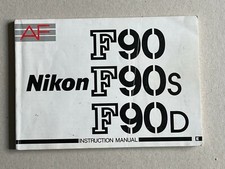 Nikon F90, & F90D, & F90S Digital Camera, Instructions