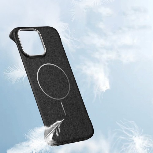 For iPhone 16 Pro Max 15 14 13 MagSafe Hybrid Frameless Case Plain Phone Cover - Picture 6 of 17