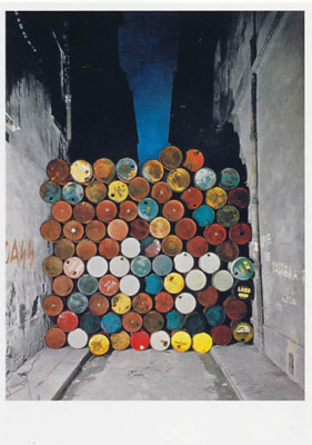 CHRISTO, Iron Curtain, Postkarte, carte postale, postcard