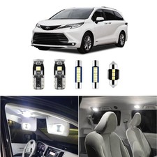 16 Pcs Super Bright 6000k White Led Interior Light Toyota Sienna 2011-2021 16 Pcs Super Bright 6000k White Led Interior Light Toyota Sienna 2011-2021
