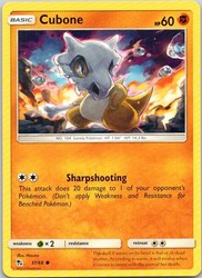 Cubone 37/68 Common Hidden Fates Pokemon TCG