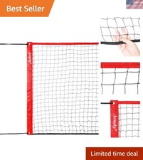 Durable 15ft Nylon Volleyball Net for Beach & Pool - Perfect for Kids & Adults