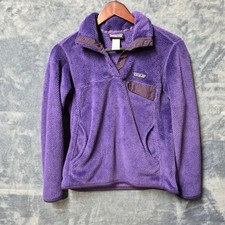 Patagonia Re-Tool Snap-T Fleece Pullover Womens Small Purple Polartec 25442
