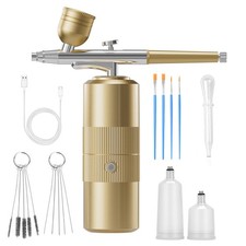 Airbrush Kit with Compressor Portable Airbrush Kit 48PSI High-Pressure Non-Cl...
