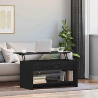 Couchtisch Schwarze Eiche 102 X 50 X 52.5 Cm Holzwerkstoff