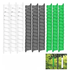 Plastic Tree Trunk Protectors 9 Pieces for Garden Tree Defense and Weather