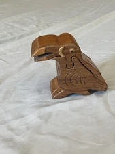 Wooden Puzzle Box Toucan Bird 4 piece Set with Secret Hidden Drawers