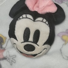Disney Baby Minnie Mouse White/ Characters Lovey Security Blanket