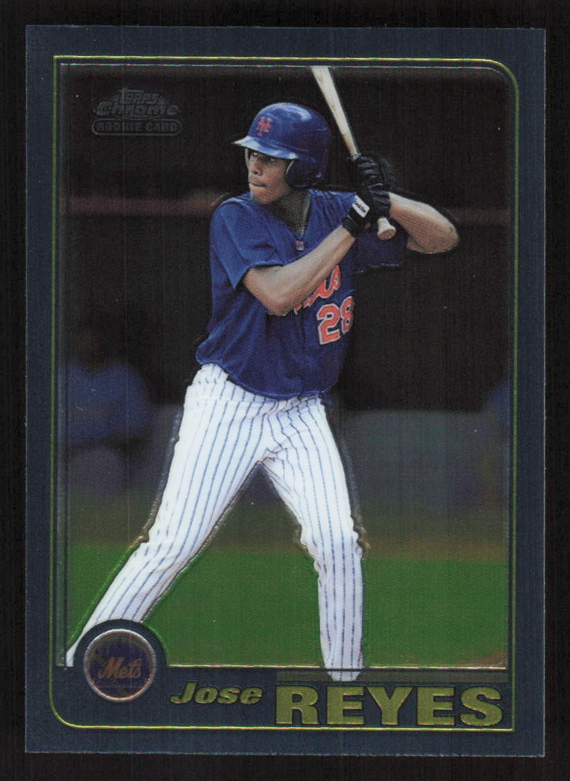 2001 Topps Traded & Rookies Jose Reyes Chrome RC Rookie #T242 Card