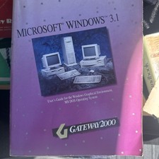 Microsoft Windows 3.1 Users Guide GATEWAY2000 1992 Edition, Paperback, Vintage