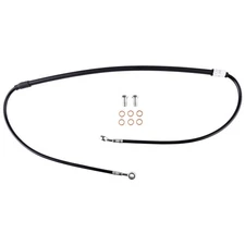 Tusk Front Steel Braided Brake Line Black for KAWASAKI KX450 X SUZUKI RMZ450