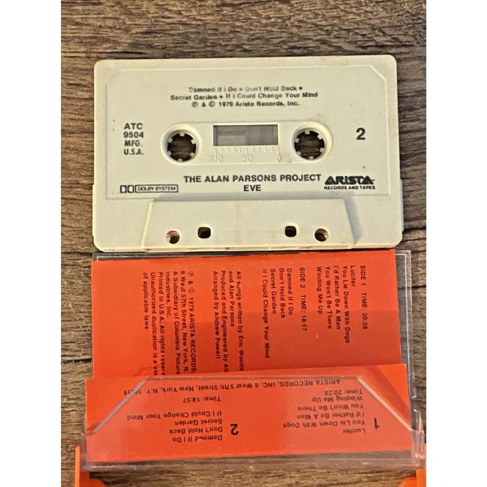 The Alan Parsons Project Eve Cassette Tape 1979 Electronic Rock Arista Foto 3 de 4