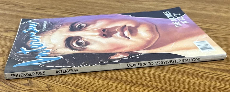 Andy Warhol’s Interview Magazine Sep 1985 Movies A-Z Sylvester Stallone Sly RARE - Image 4 of 4