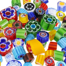 125G Frit Millefiori Glass for Fusing Glass, Millefiori Glass Mosaic Tiles for D