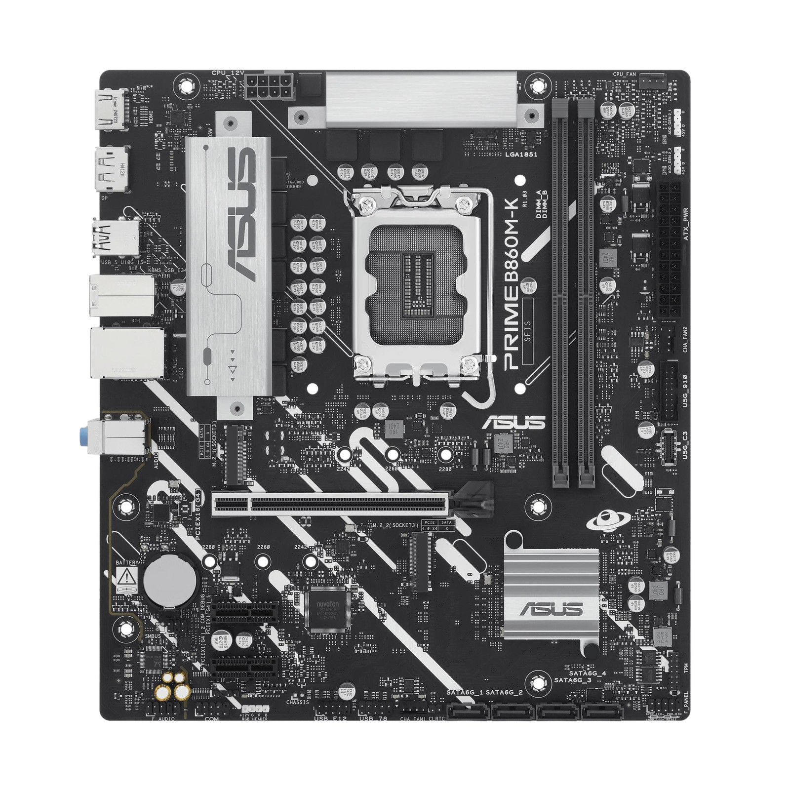 90MB1JT0-M0EAY0 ASUS PRIME B860M-K Intel B860 LGA 1851 (Socket V1) micro ATX - Immagine 3
