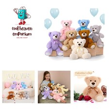 Charming 14-Inch Bulk Teddy Bears - Perfect for Baby Showers or Birthdays