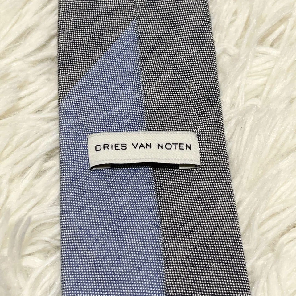 Corbata de lujo DRIES VAN NOTEN para hombre unisex TODA SEDA MULTICOLOR PRECIOSA #7 Foto 4 de 4
