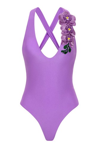 Traje de baño de una pieza descarado descarado diosa púrpura en lila profunda - Imagen 3 de 10