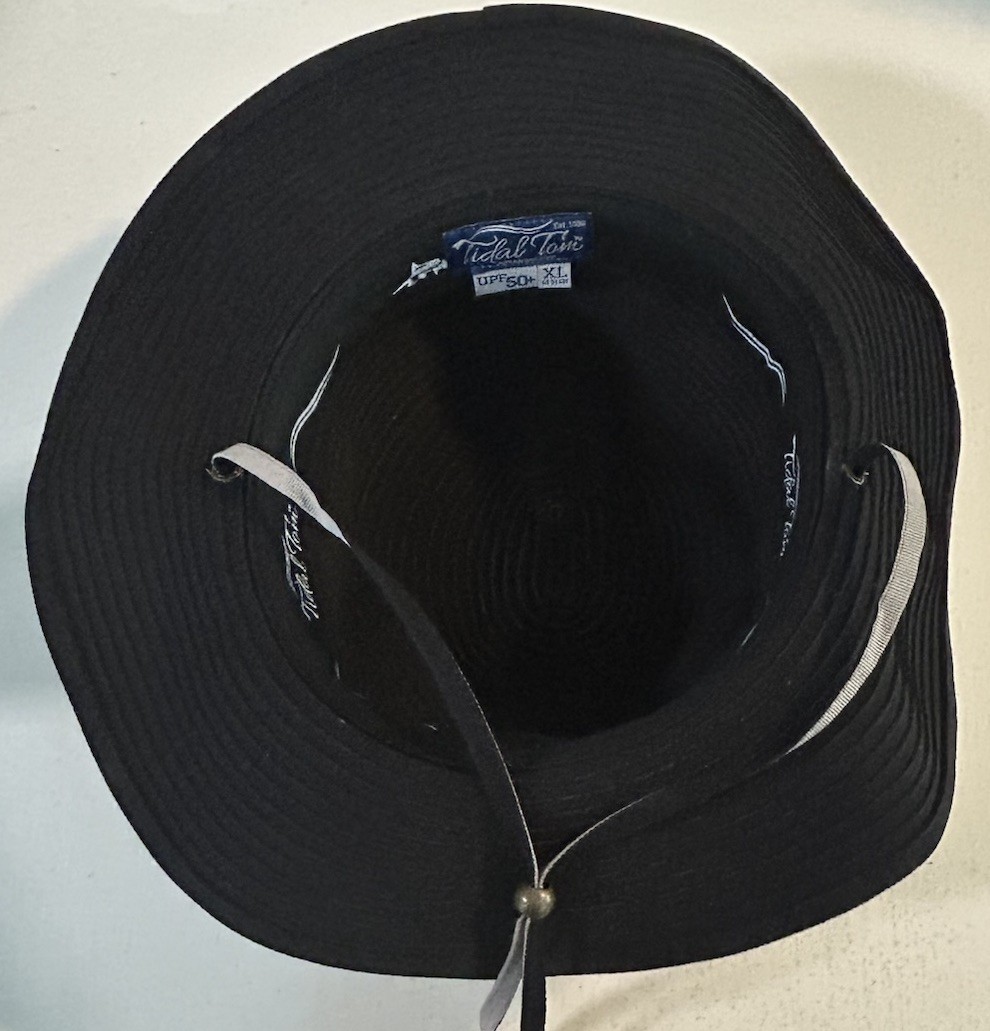 Tidal Tom Sun Hat UPF 50+ Wide Brim Packable With Draw-String Mens XL
