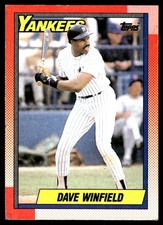 Dave Winfield 1990 Topps #380 Yankees MLB READ FREE SHIPPING AutographDen