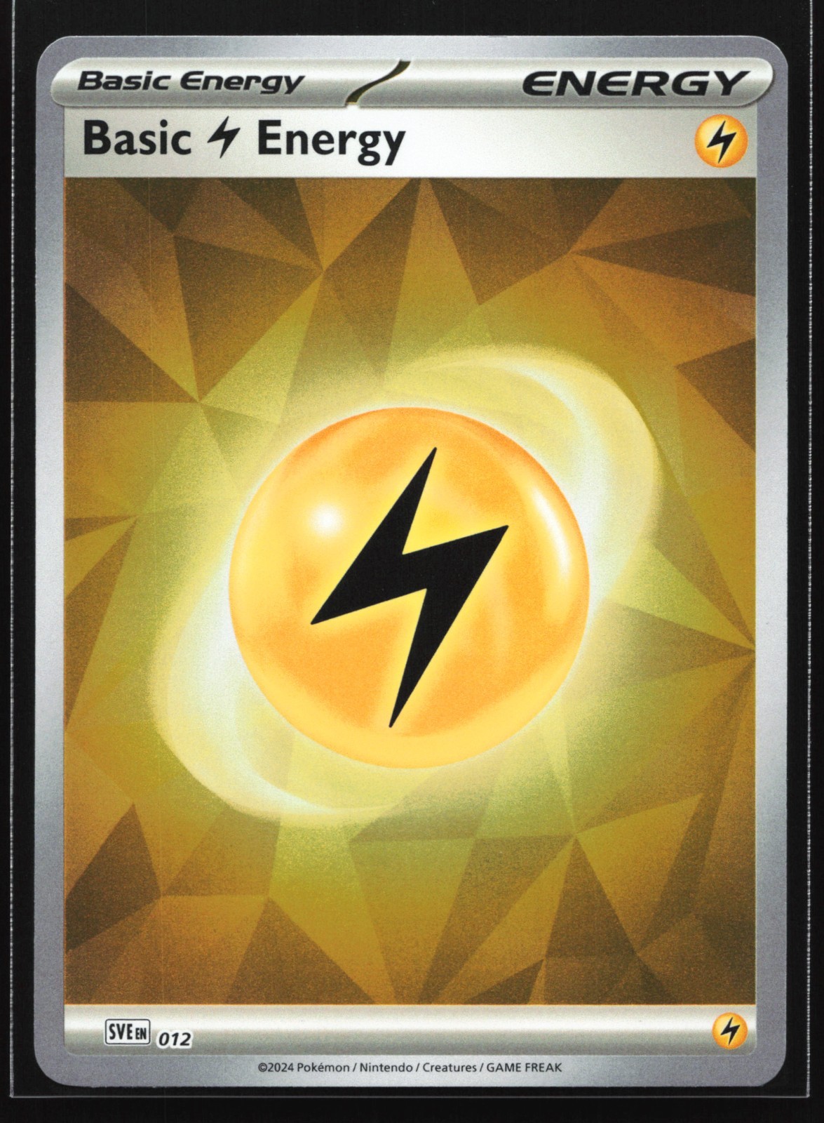Pokemon Lightning Energy SVE 012 Prismatic Evolutions Reverse Holo NM