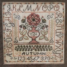 Cross Stitch Pattern  - Sampler Seasons: Autumn a Tellin Emblem Design