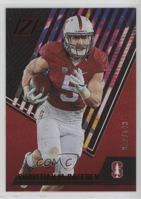 2023 Panini Chronicles Draft Picks Zenith Red /149 Christian McCaffrey #21 16wc