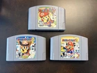 Lot of 3 Games Mario Party 1 2 & 3 Nintendo 64 AUTHENTIC TESTED