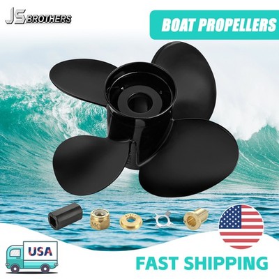13 x 19 Aluminum Propeller for Mercury Engines 40-140HP 4 Blades Prop 15 Spline