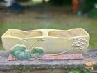 Roseville Pottery Wincraft 268-12 Double Planter Vase Yellow Green USA Vintage