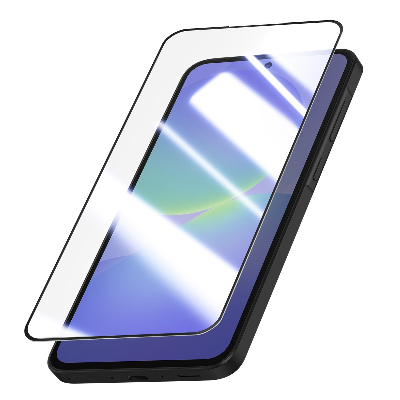 Protection écran Galaxy A36 Avizar colle complète 5D pour une adhérence sans bulle