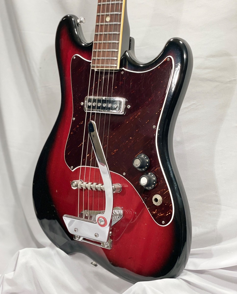 RARE Vintage 1965 Teisco Decca DMI-501, Cherryburst, Roller Bridge